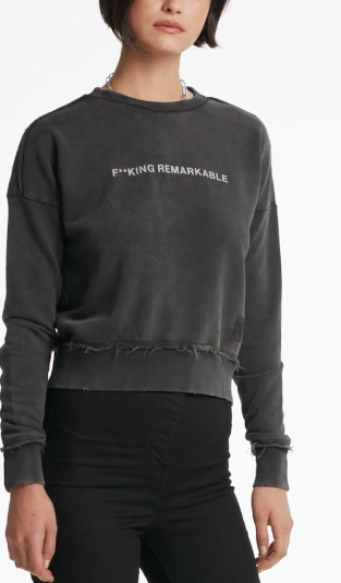 Slogan Organic Cotton Sweatshirt (woman)