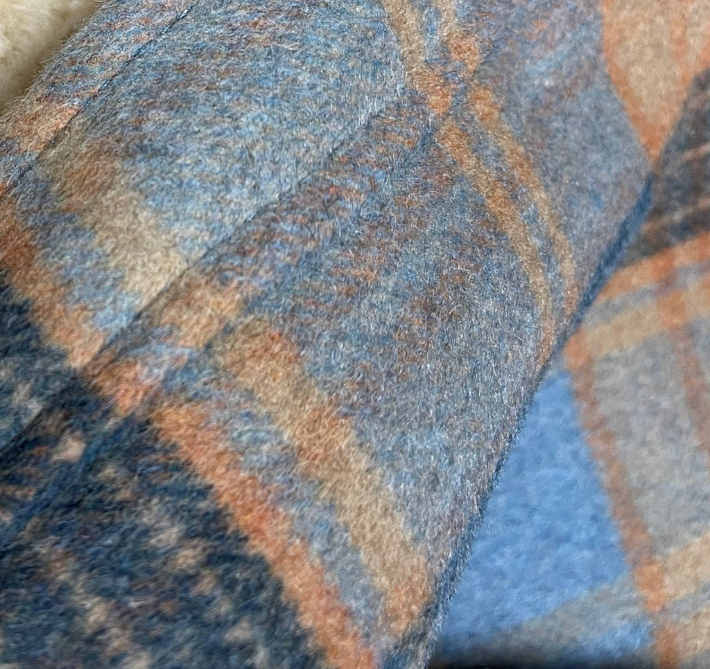 Wesley Wool Jacket | Sky Valley Plaid