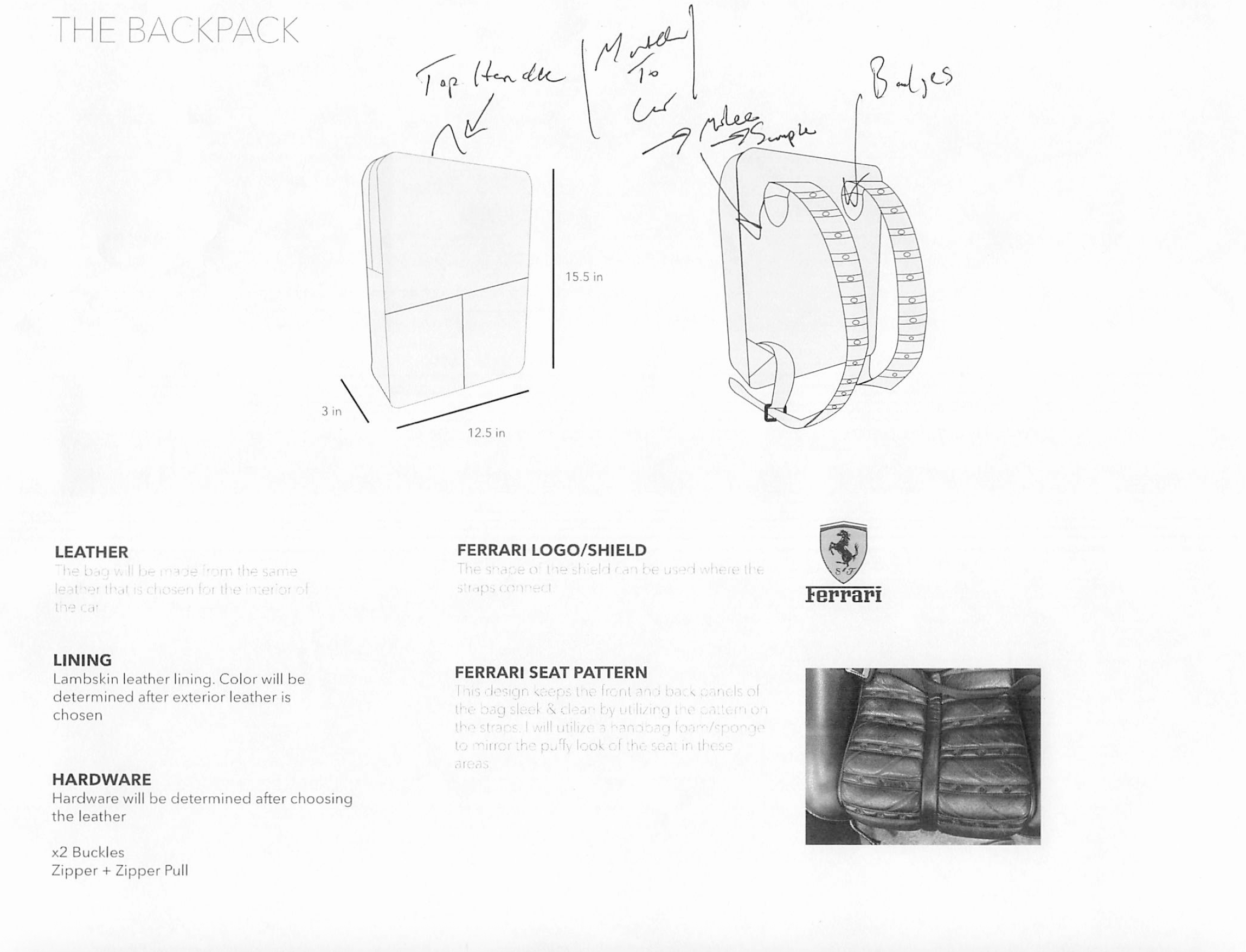 Custom Patrick Shevchuk Leather Bags x 2