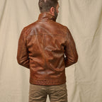 Sedona Light Weight Leather Jacket | Copperwood Brown