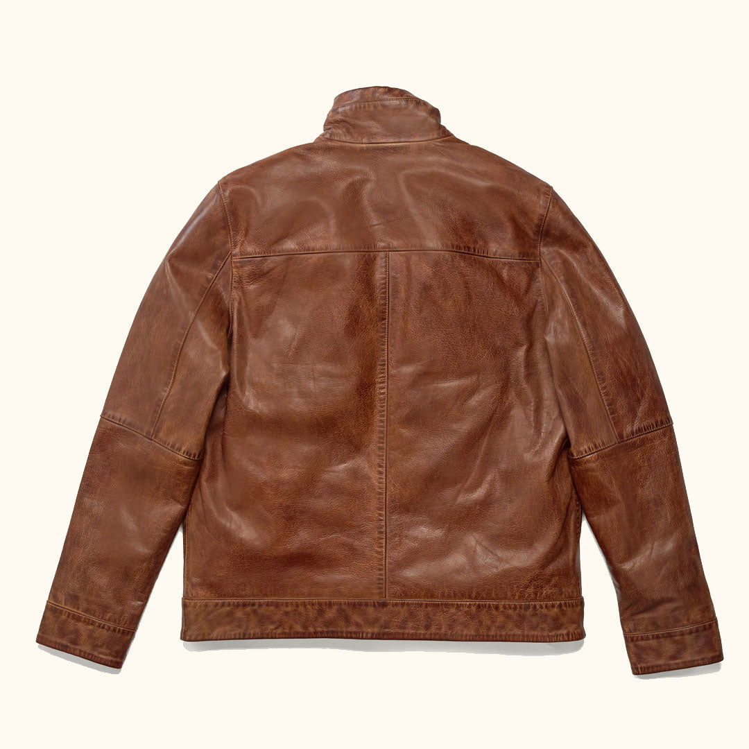 Sedona Light Weight Leather Jacket | Copperwood Brown