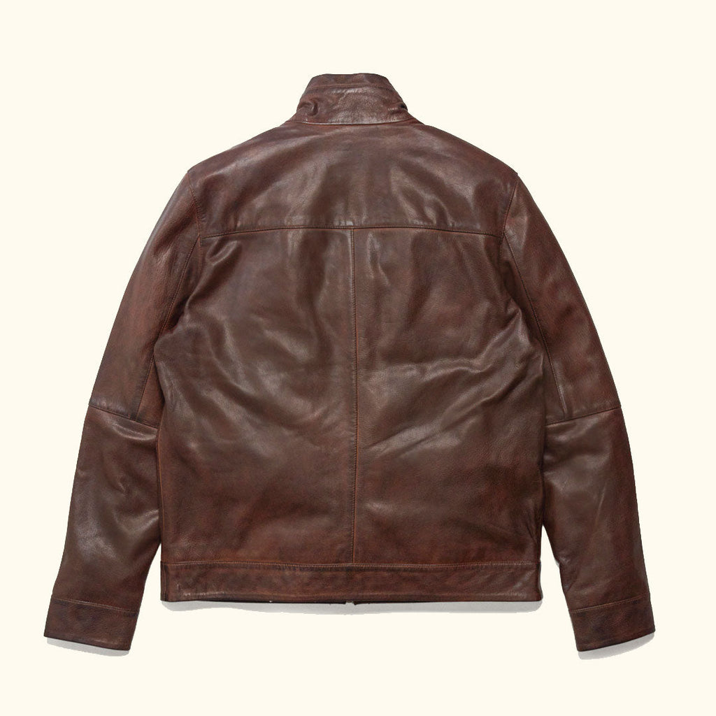 Sedona Light Weight Leather Jacket | Ironwood Brown