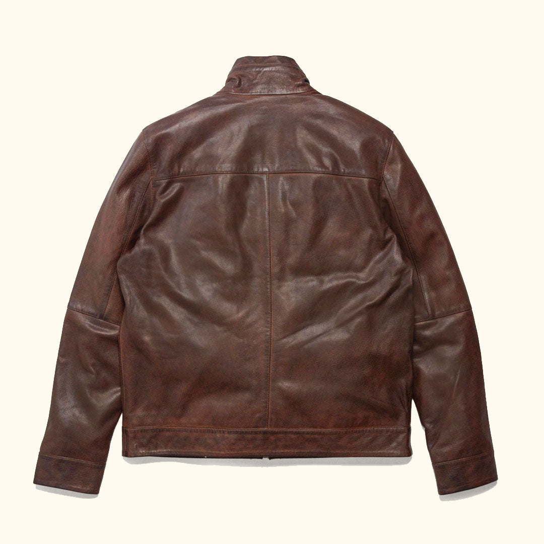 Sedona Light Weight Leather Jacket | Ironwood Brown
