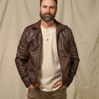 Sedona Light Weight Leather Jacket | Ironwood Brown