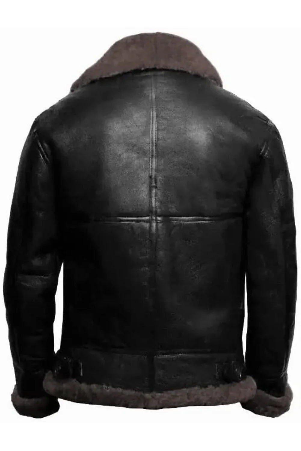Classic B-3 Sheepskin Shearling Leather Bomber Jacket