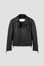 Alexander 2.0 Gun Metal Hardware Leather Jacket Tall