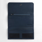 Taylor Blue Leather Continental Wallet