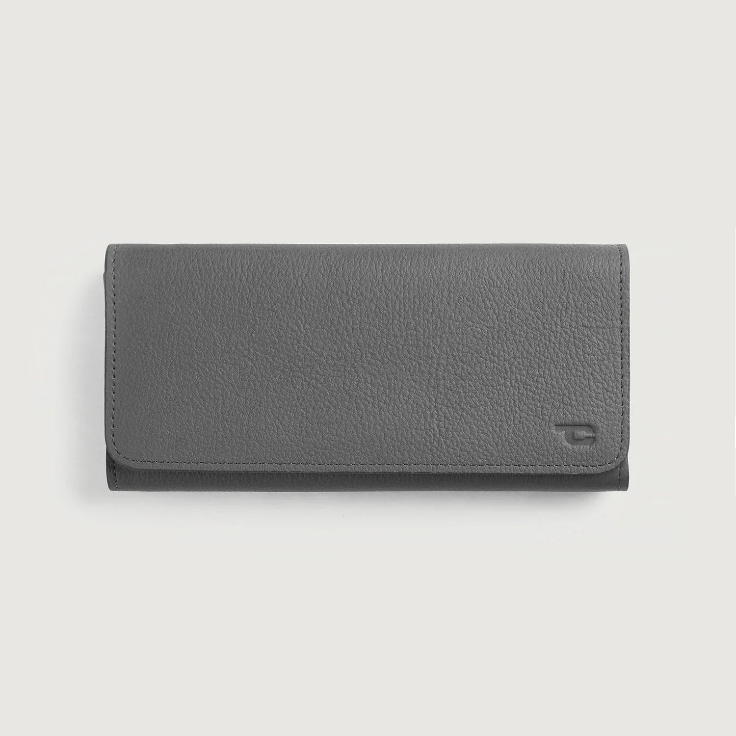 Taylor Grey Leather Continental Wallet