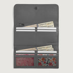 Taylor Grey Leather Continental Wallet