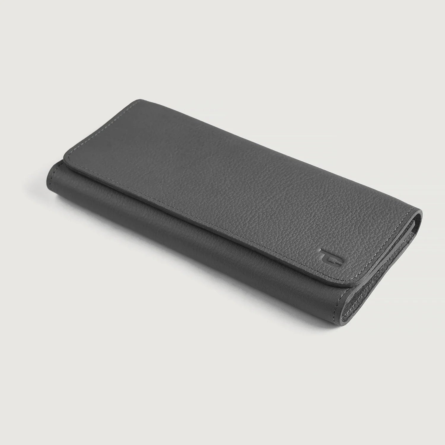 Taylor Grey Leather Continental Wallet