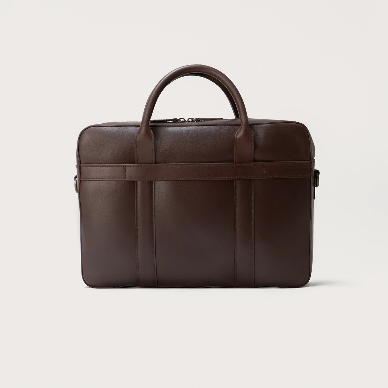 The Captain Vintage Brown Leather Briefcase