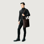 The Poet Vintage Brown Leather Tote Bag