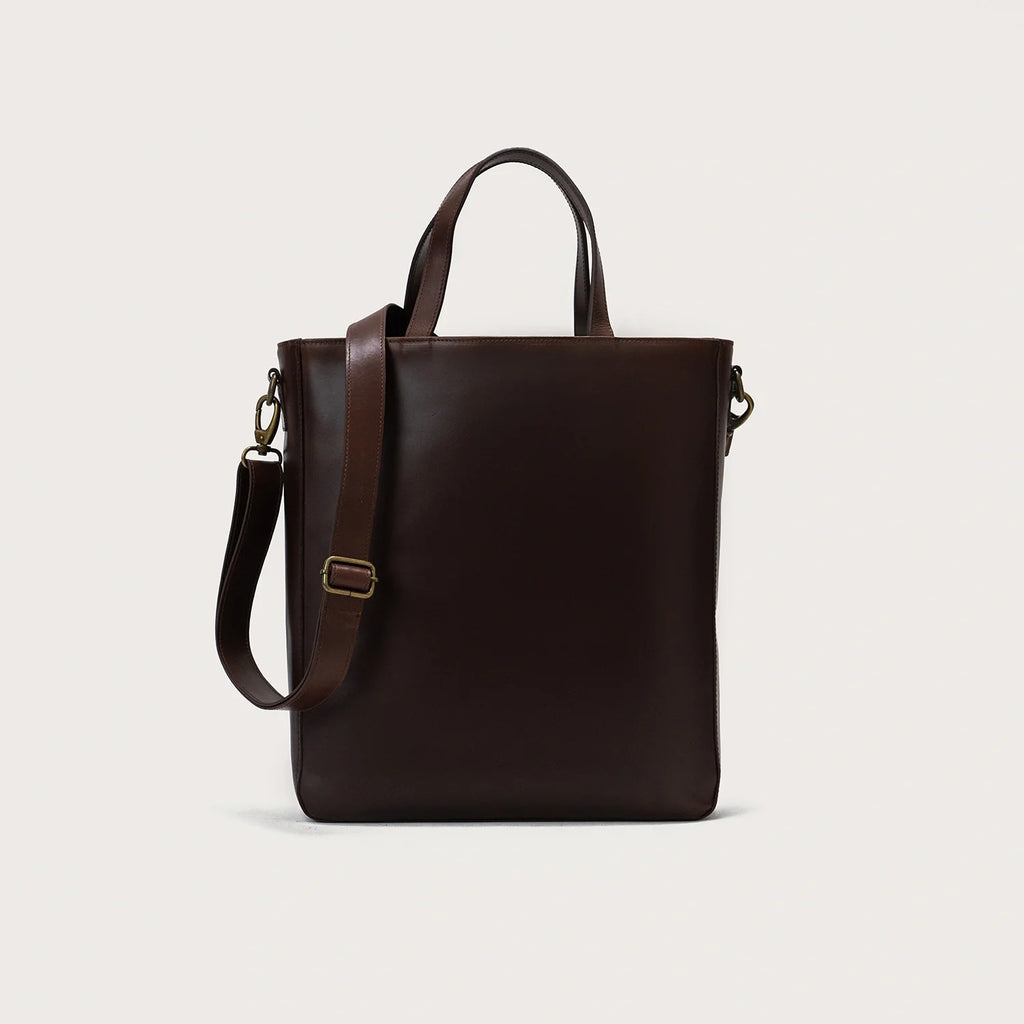 The Poet Vintage Brown Leather Tote Bag