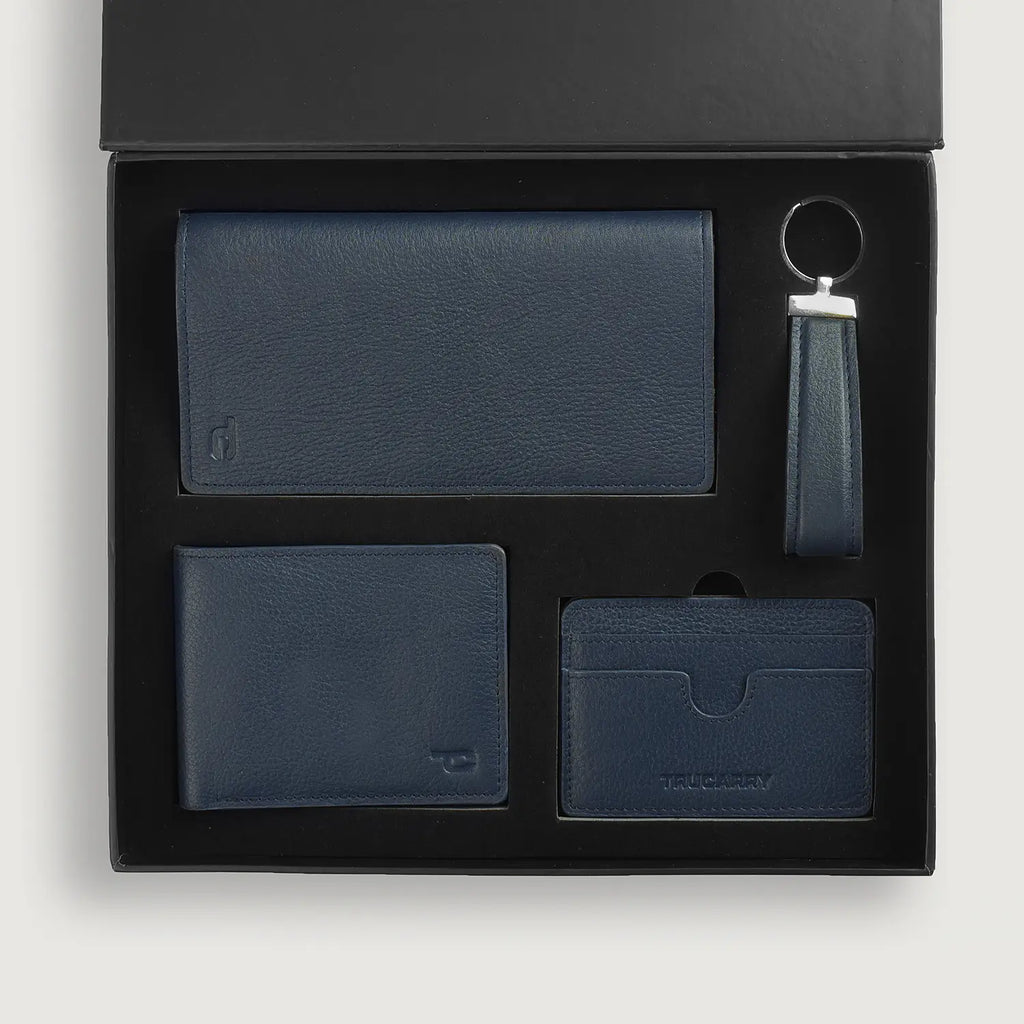 Timeless Taylen Blue Leather Gift Set