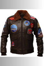 Top Gun Maverick Flying Leather Bomber Jacket