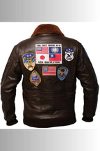 Top Gun Maverick Flying Leather Bomber Jacket