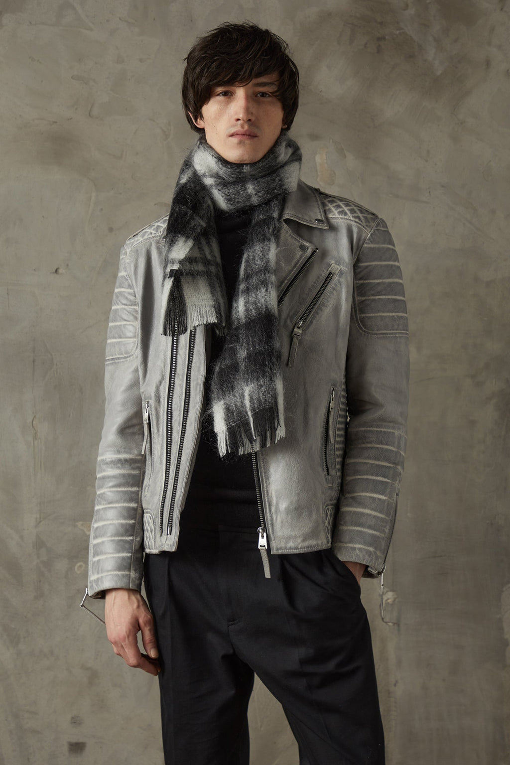 Kay Michaels 2.0 Tall: Iced Leather Jacket  (Man)