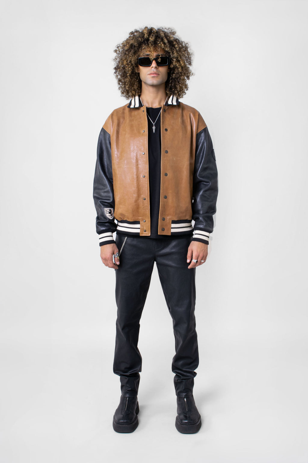 VARSITY LEATHER JACKET NOMAD