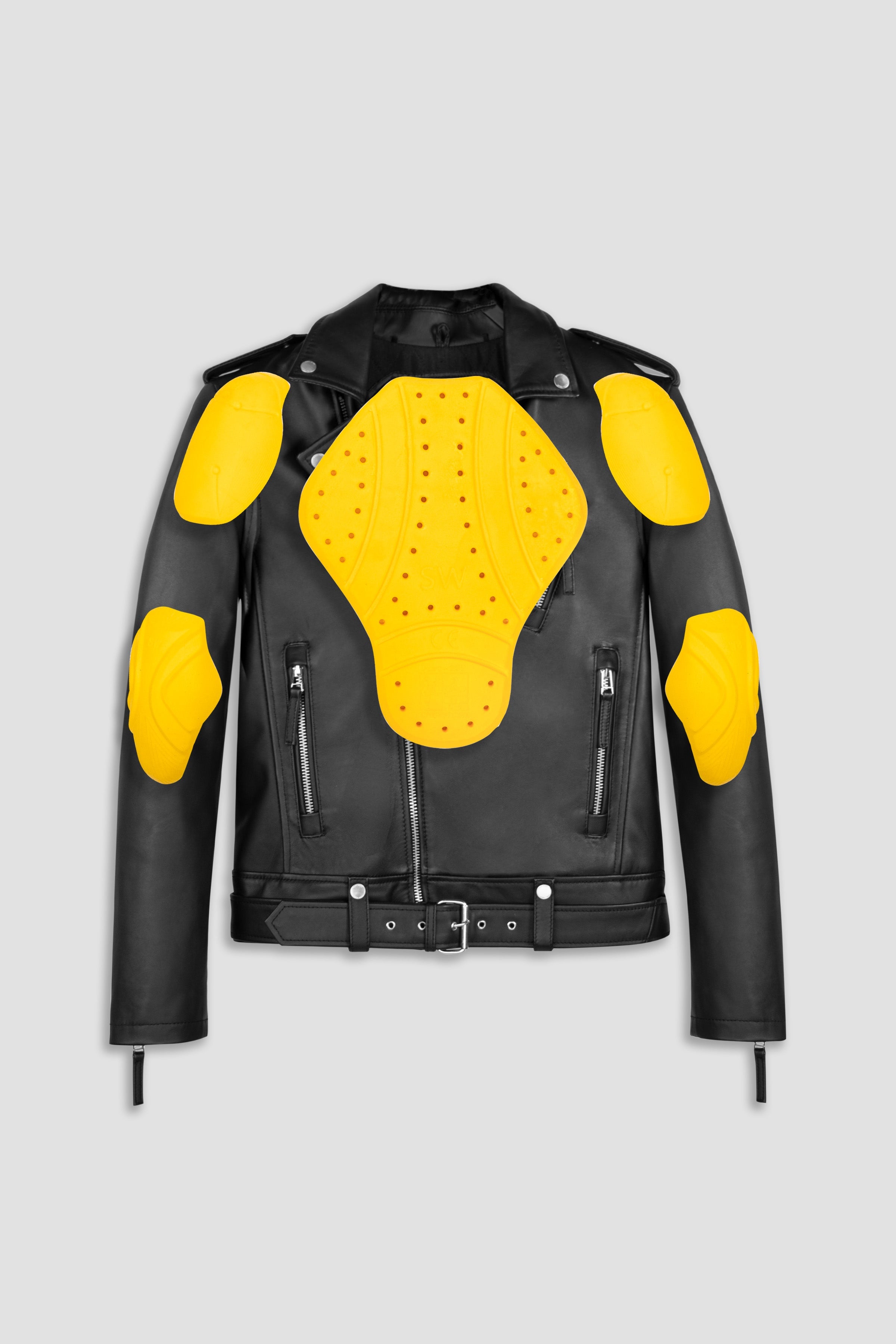 Voyager Tall: Biker Protection Leather Jacket (Man)