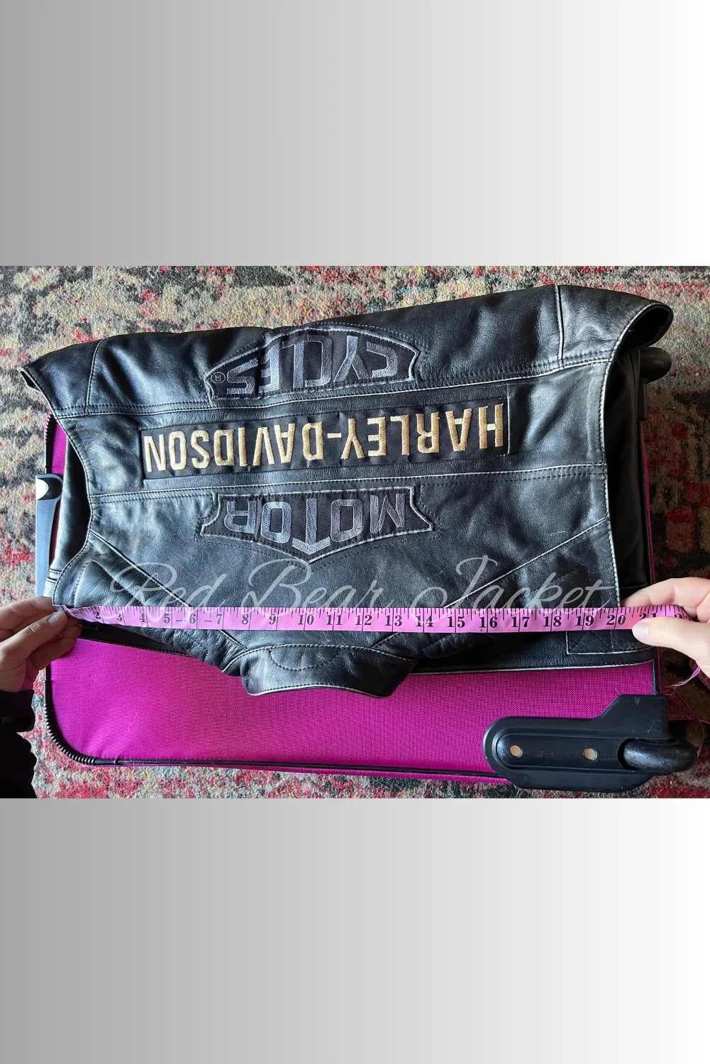 Men's Handmade Distressed HD Motorcycle Leather Vest With Embroidered Patches | Men Harley Davidson Triple Vent Passing Link Leather Vest