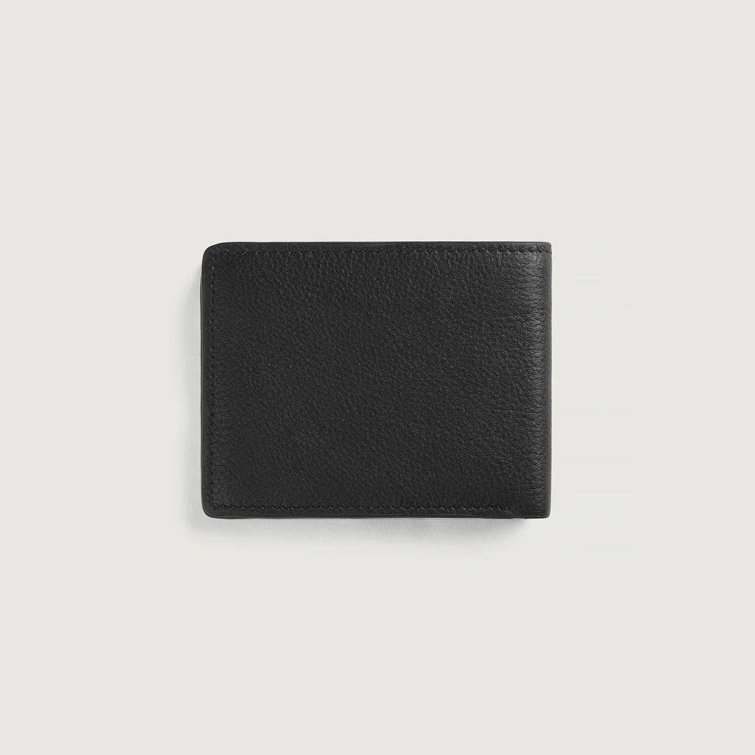 Voren Black Leather Bi-fold Wallet