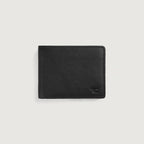 Voren Black Leather Bi-fold Wallet