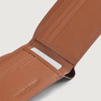 Voren Brown Leather Bi-fold Wallet