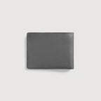 Voren Grey Leather Bi-fold Wallet