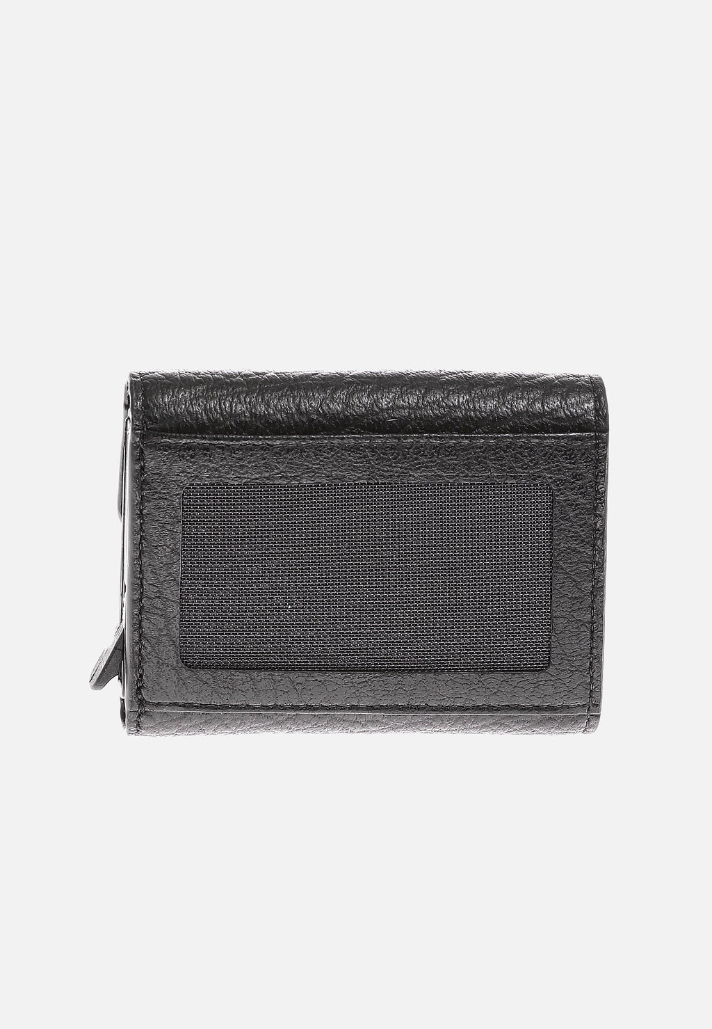 Genuine Leather Venous Pattern Black Snap Closure Wallet \u0026 Card Holder