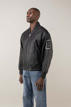 Refined Bomber Leather Jacket (Man)