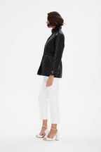Nora Leather Coat