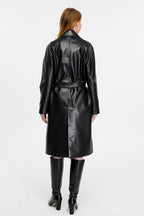 Sloane Leather Trench Coat