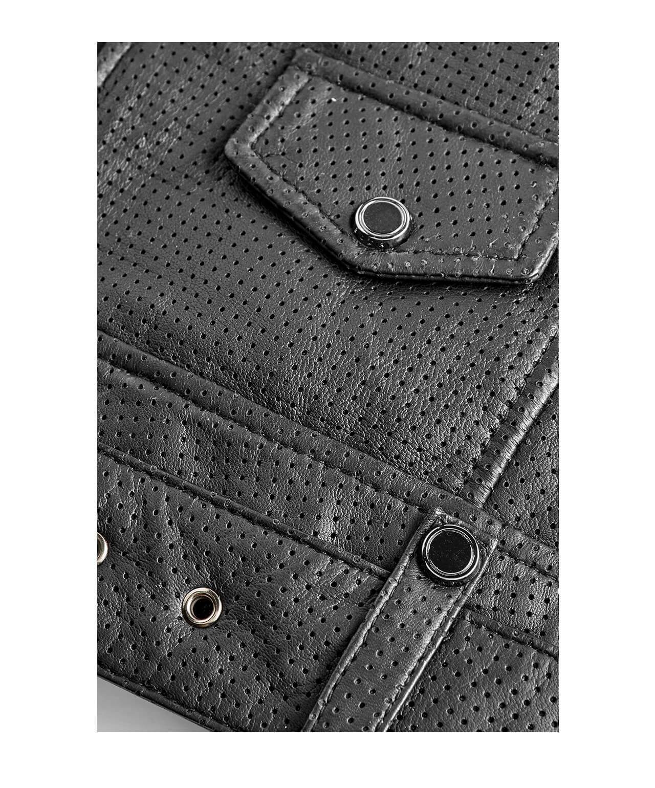 Classic Biker: Summer Leather Jacket