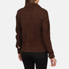 Suzy Mocha Suede Trucker Jacket