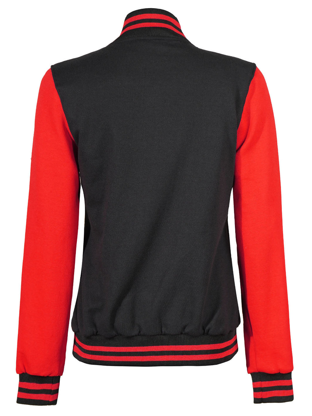 Womens Red and Black Varsity Jacket