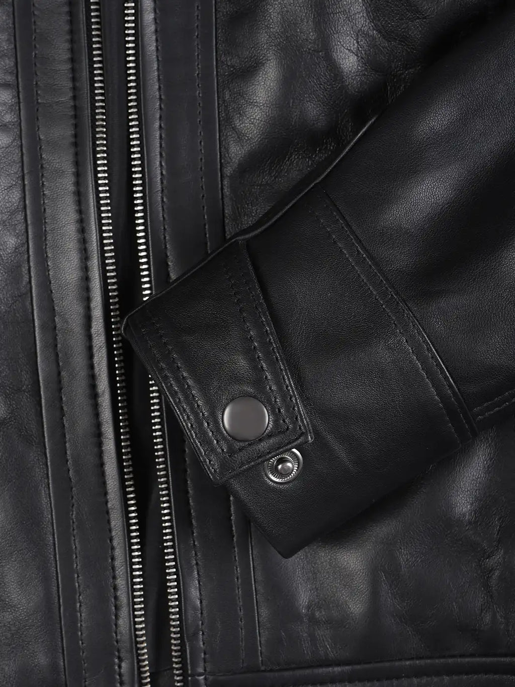 Johnson Women Black Quilted Biker Style Leather Jacket
