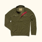 Yosemite Waffle Fleece Pullover | Moss Green