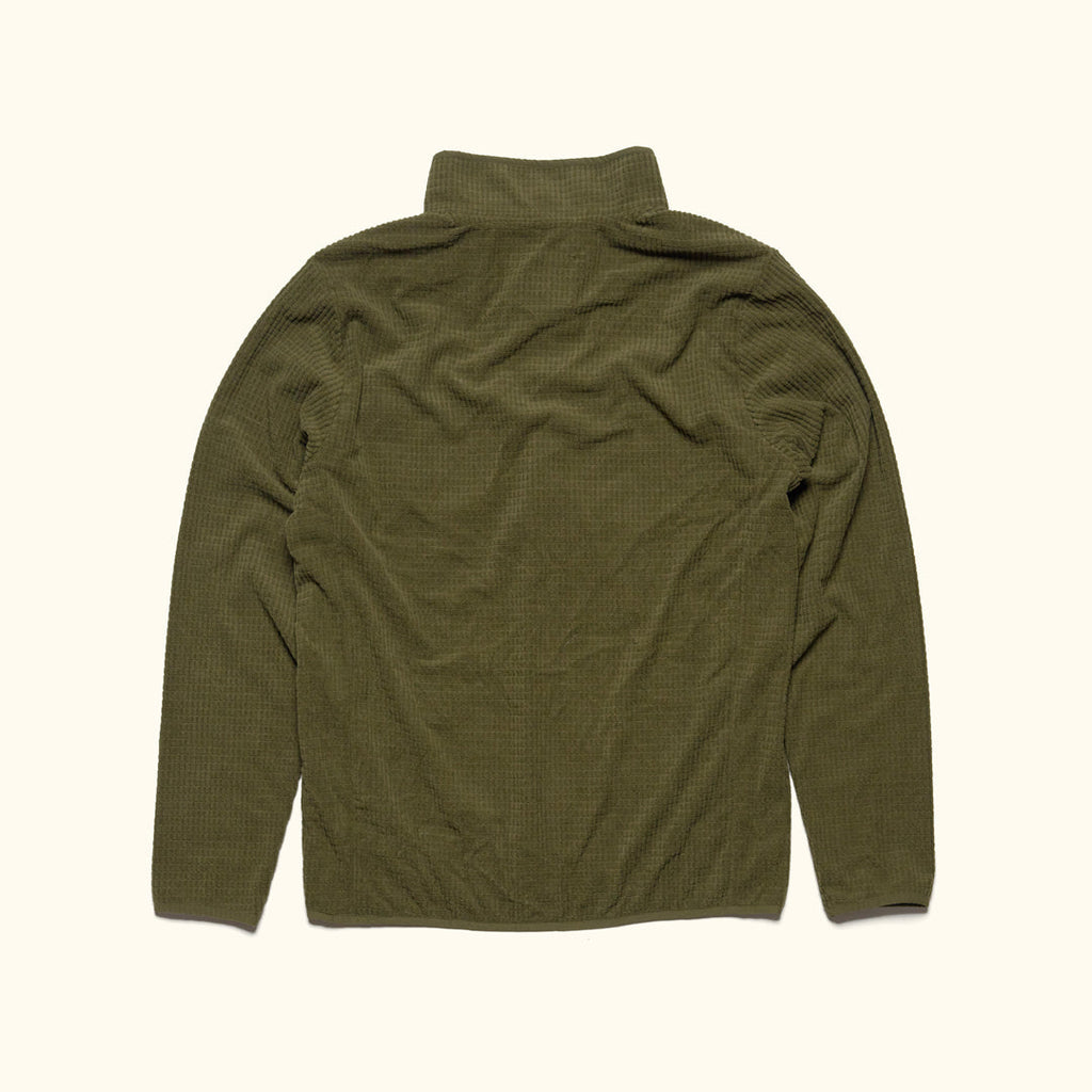 Yosemite Waffle Fleece Pullover | Moss Green
