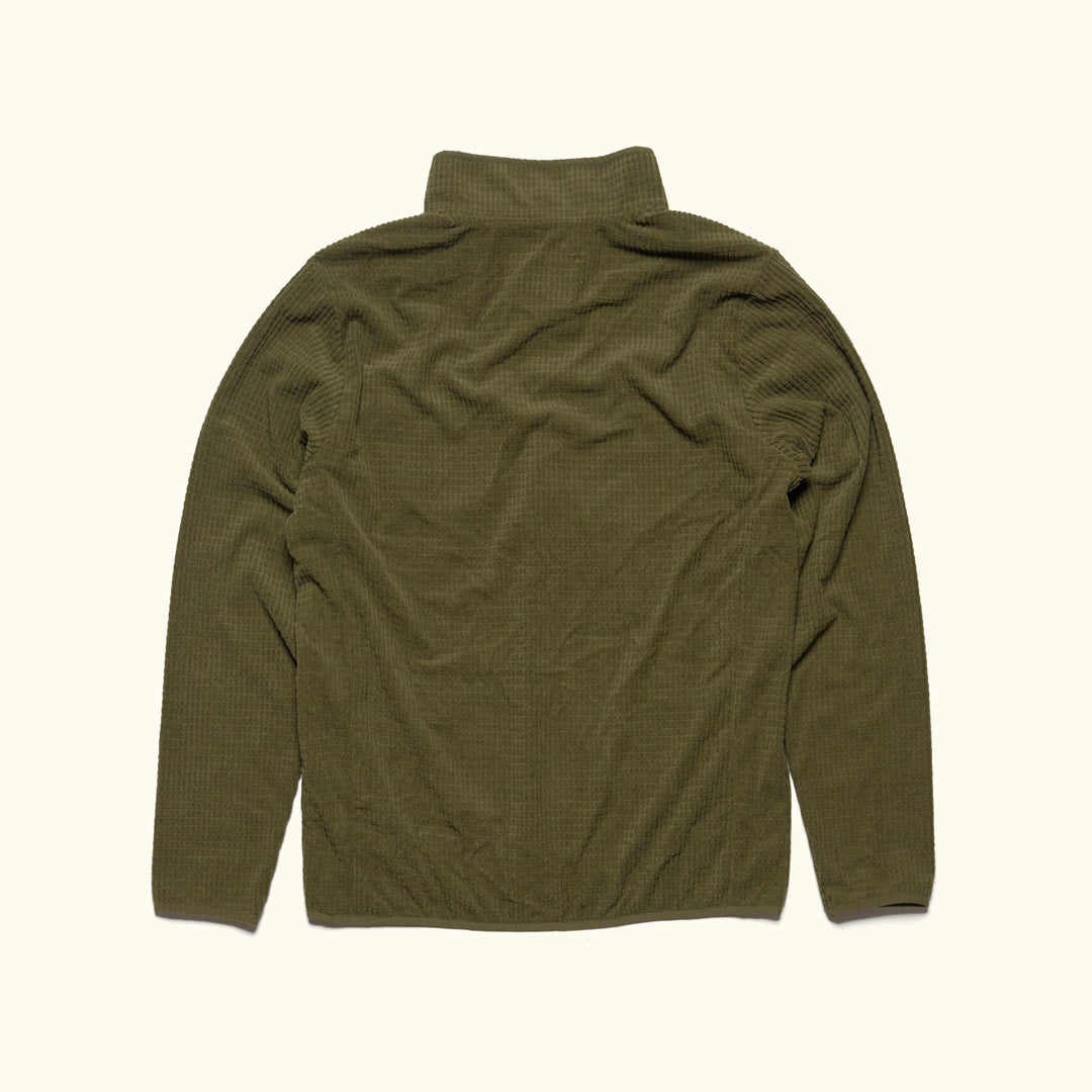 Yosemite Waffle Fleece Pullover | Moss Green