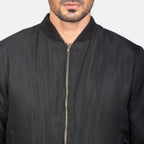 Zack Black Bomber Jacket