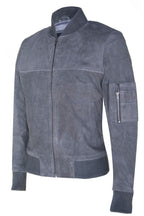 Mens Suede Leather MA-1 Varsity Bomber Jacket