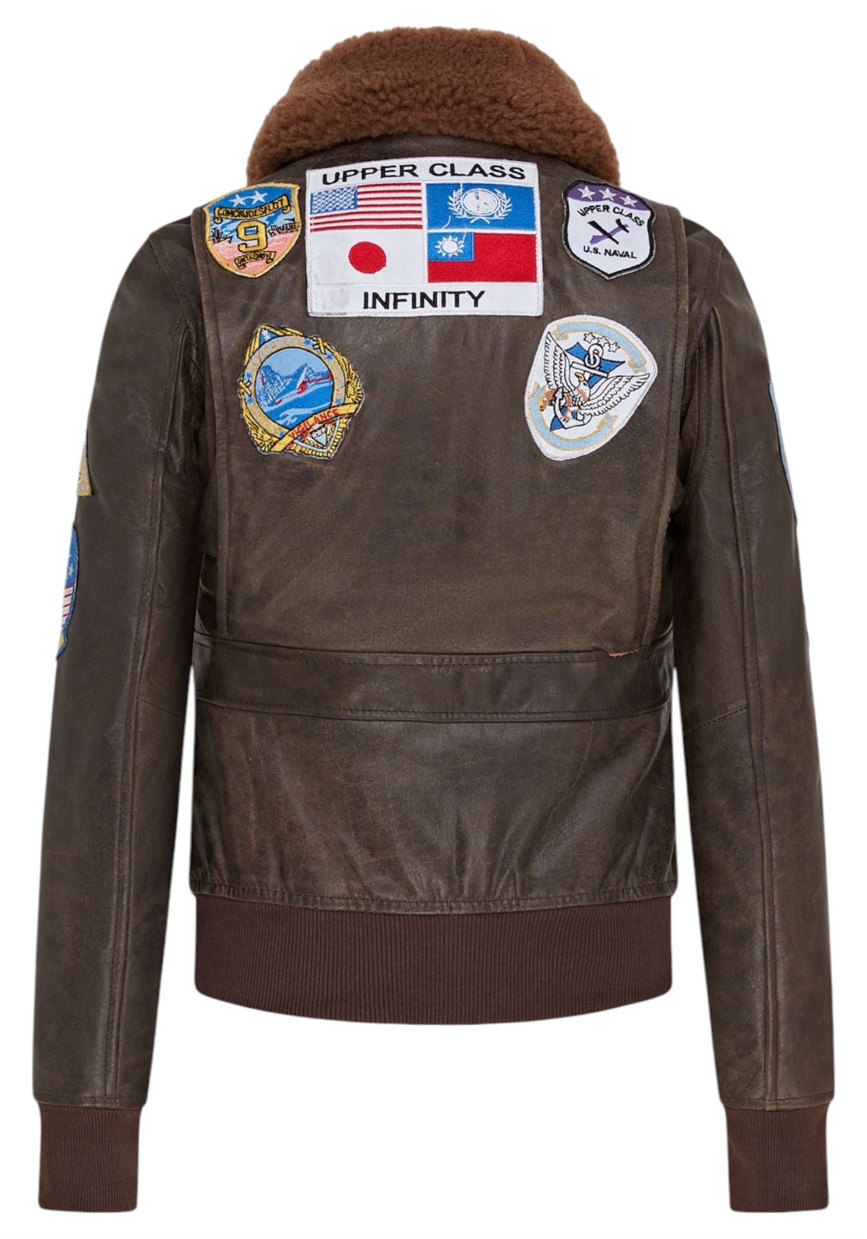 Women's A2 Top Gun Leather Bomber Jacket-Sunbury