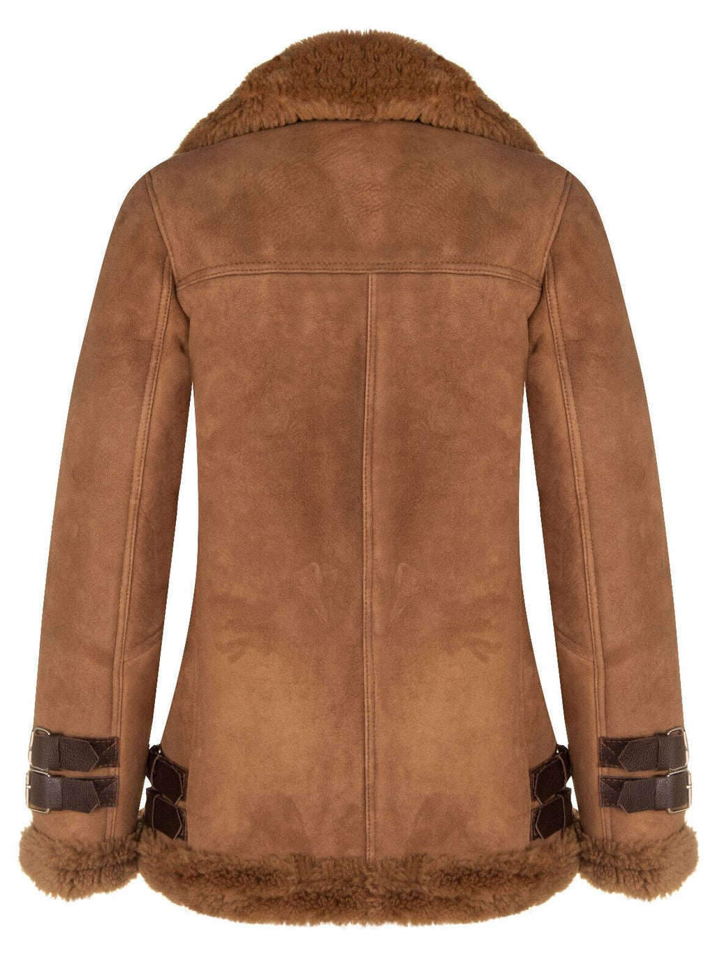 Womens Sheepskin Biker Jacket-Alamar