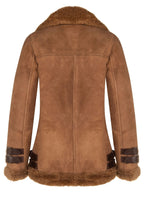 Womens Sheepskin Biker Jacket-Alamar