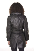 Womens 3/4 Length Trench Coat-Ranchi