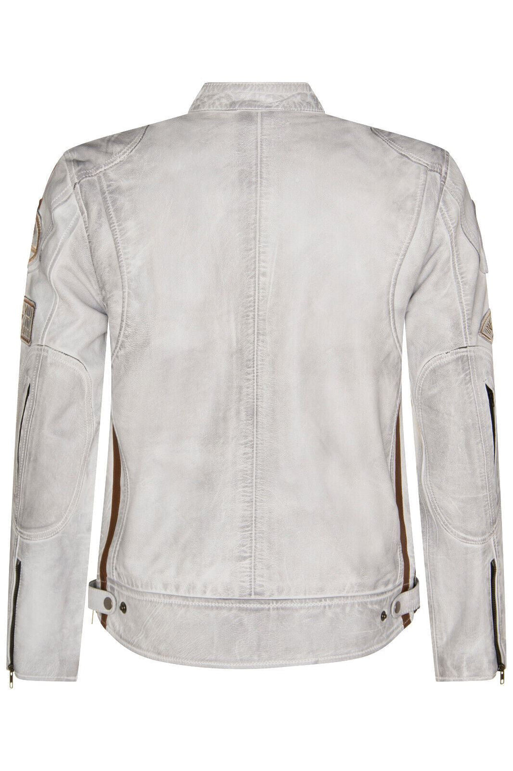 Mens Racing Leather Biker Jacket-Portland