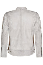 Mens Racing Leather Biker Jacket-Portland