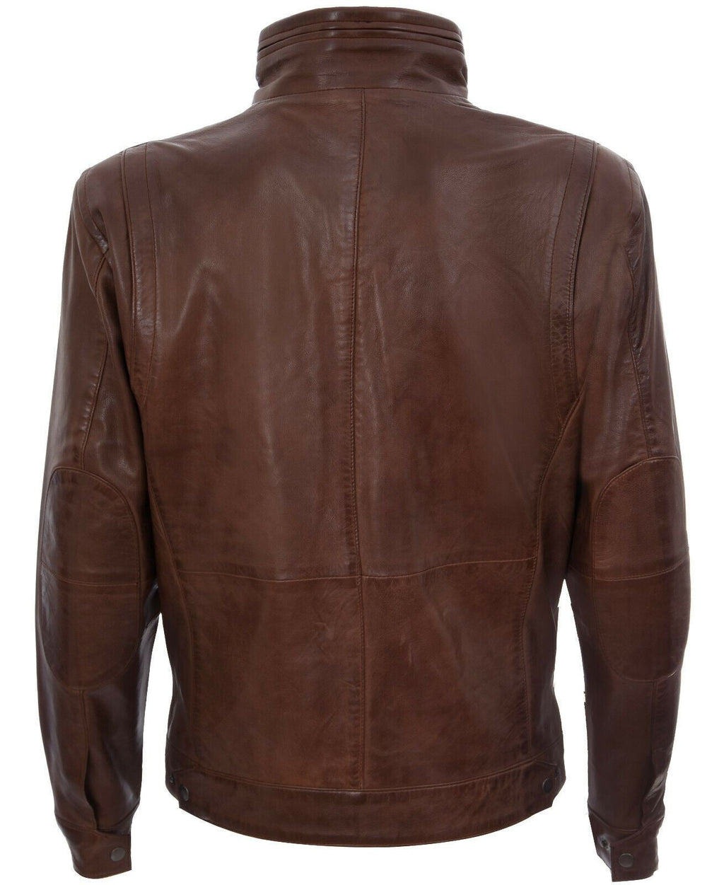Mens Classic Leather Biker Jacket-Caracas