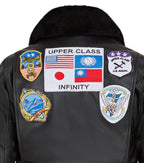 Women's A2 Top Gun Leather Bomber Jacket-Sunbury