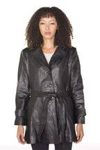 Womens 3/4 Length Trench Coat-Ranchi